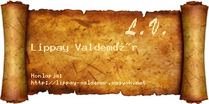 Lippay Valdemár névjegykártya